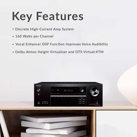 Buy Onkyo HTS5910 Dolby Atmos 5.1.2Channel Home Theater Package,Black