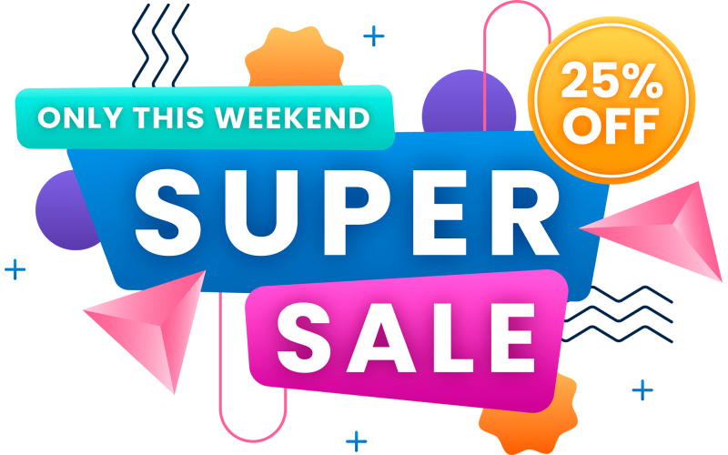 The Super Sale is Back!! 25% Off Everything!